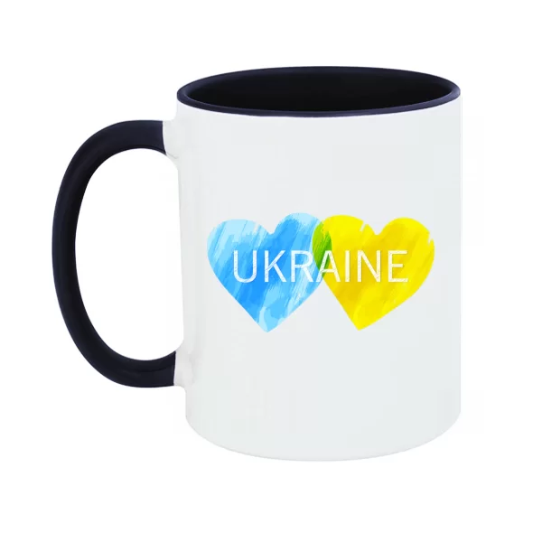 Чашка Украина сердца