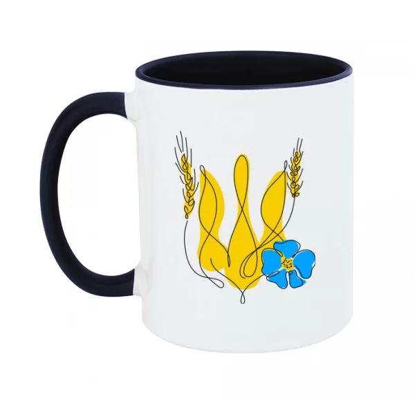 Чашка Герб Украины (пшеница)