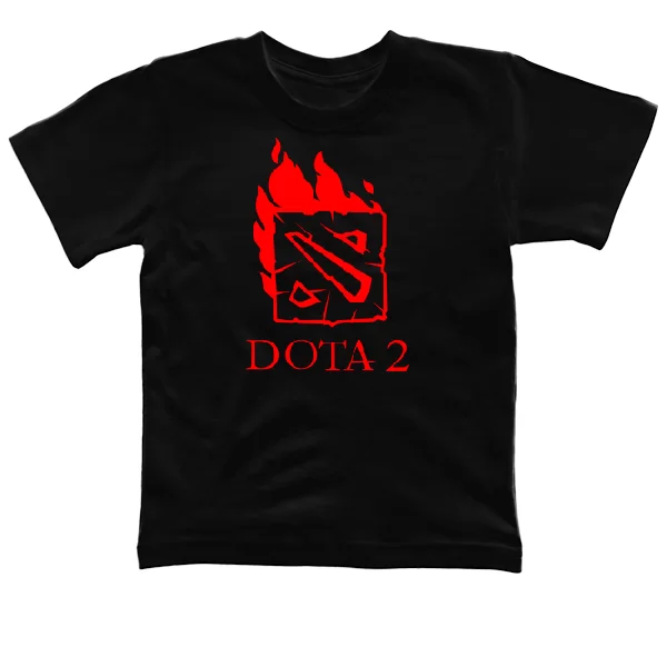 Детская футболка Огненная Dota 2