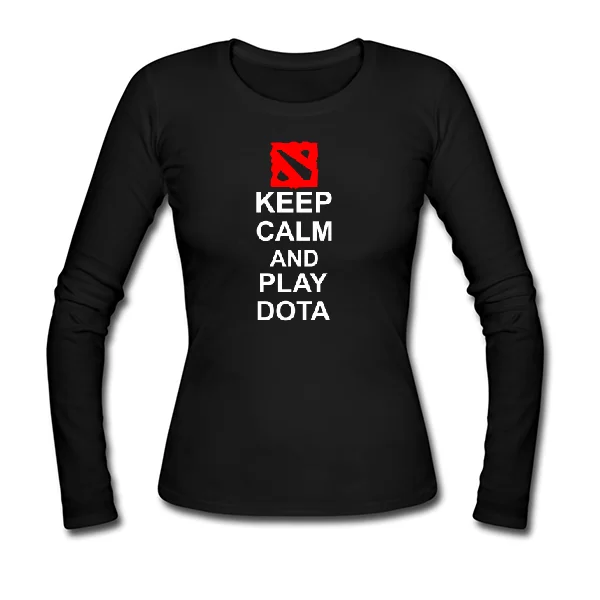 Женский лонгслив Keep Calm and Play Dota