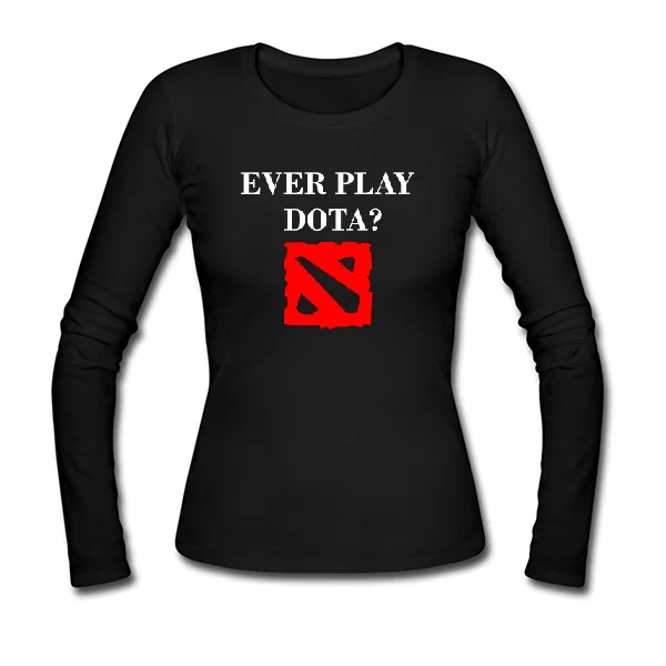 Женский лонгслив Ever play Dota 12024