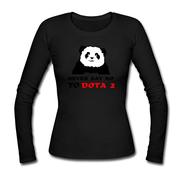 Женский лонгслив Never say no to Dota 2