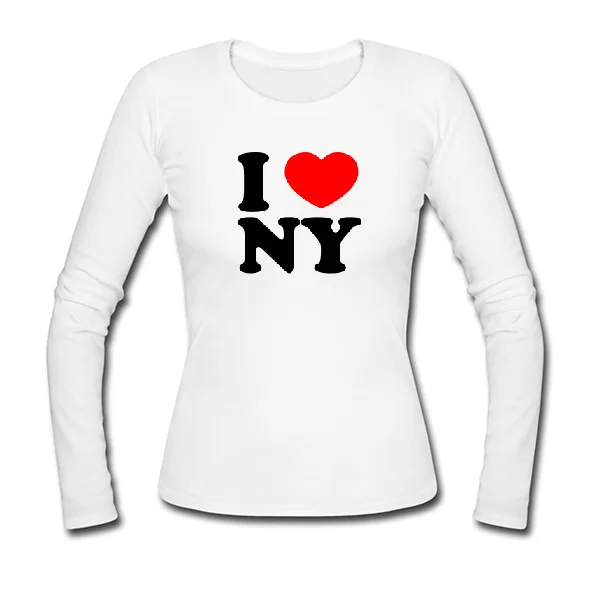 Женский лонгслив I Love Ny