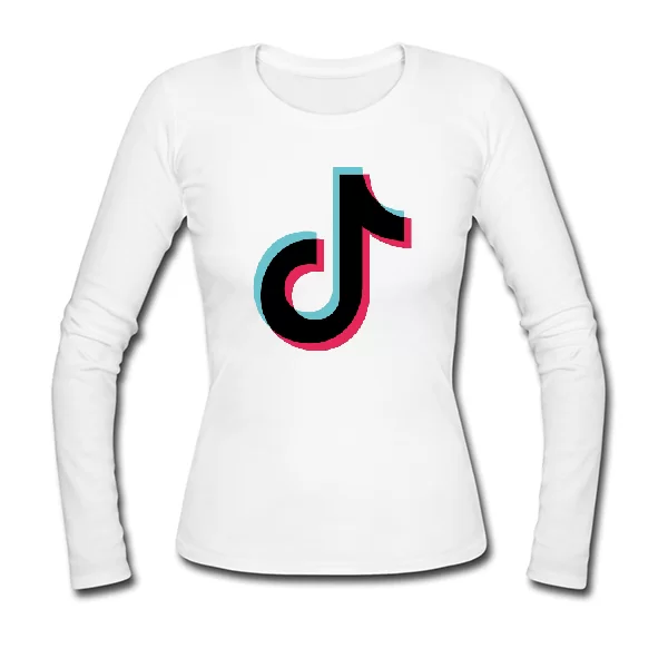 Женский лонгслив Логотип Tik Tok