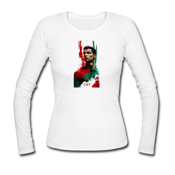 Женский лонгслив Cristiano Ronaldo art