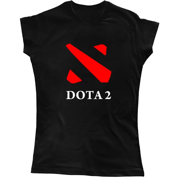 Женская футболка Dota 2 контур
