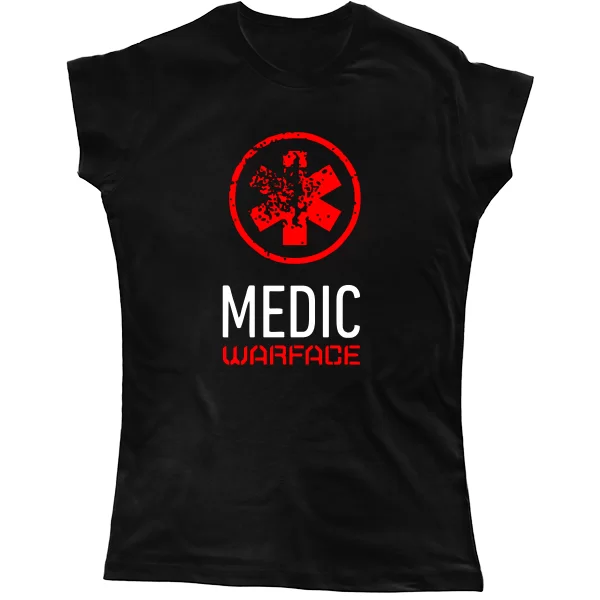 Женская футболка Warface Медик