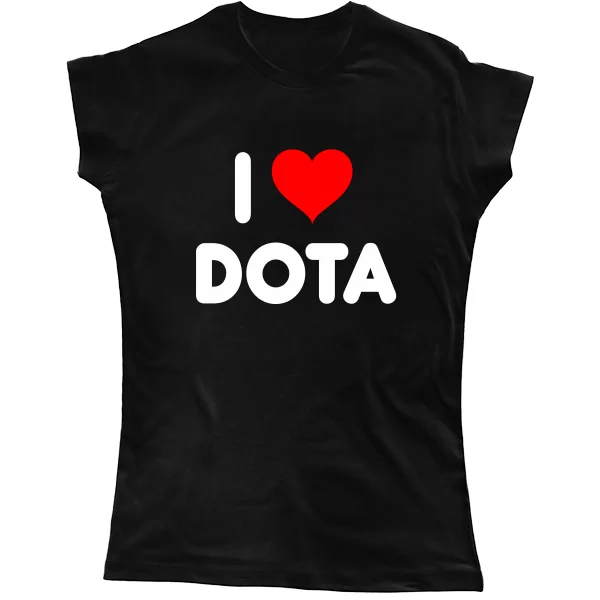 Женская футболка I Love Dota