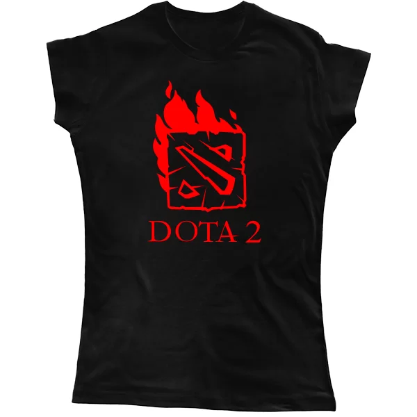 Женская футболка Огненная Dota 2