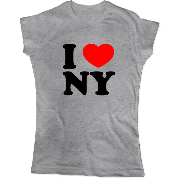 Распродажа Женская футболка I Love Ny 2075