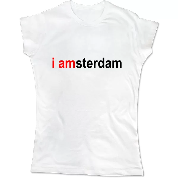 Женская футболка I Amsterdam