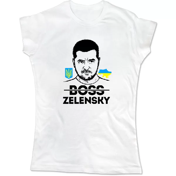 Женская футболка Zelensky Boss