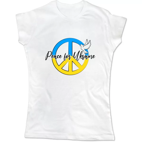 Женская футболка Peace for Ukraine
