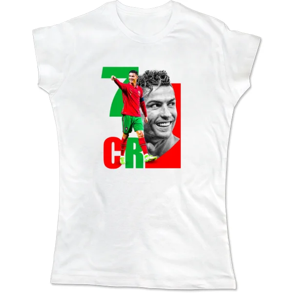 Женская футболка CR 7