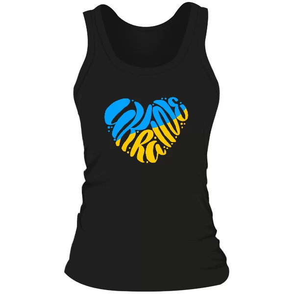 Женская майка Ukraine in the heart