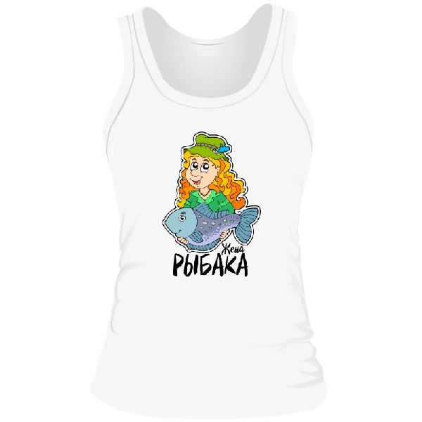 Женская майка Жена Рыбака