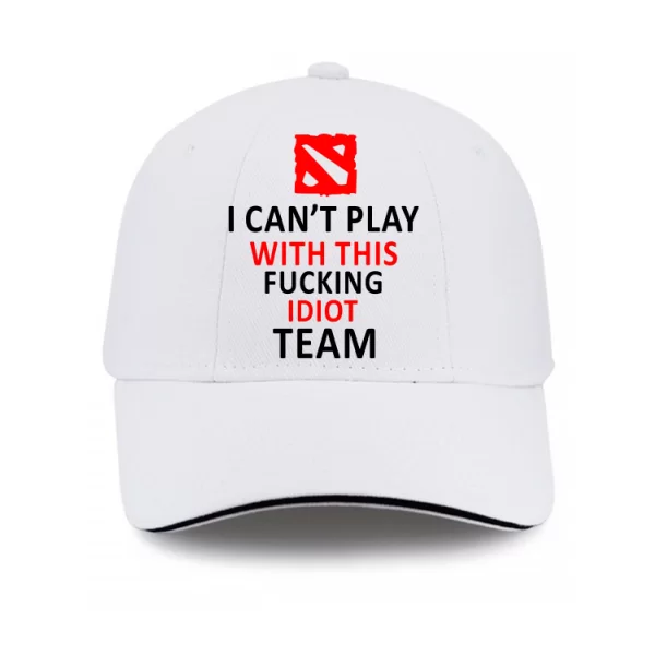 Кепка I cant play with this fucking idiot team