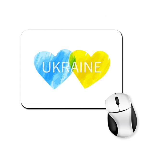 Коврик для мыши Украина сердца