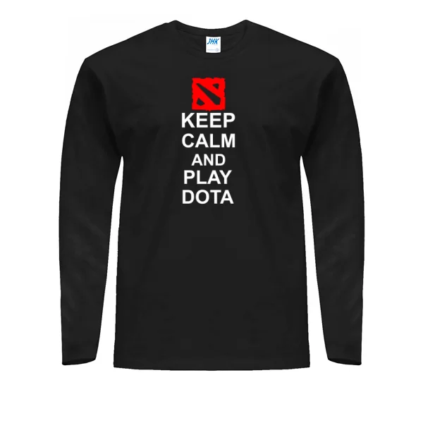 Мужской лонгслив Keep Calm and Play Dota