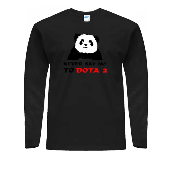 Мужской лонгслив Never say no to Dota 2