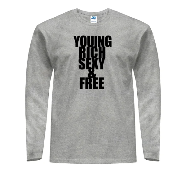 Мужской лонгслив Youing rich sexy free 2066