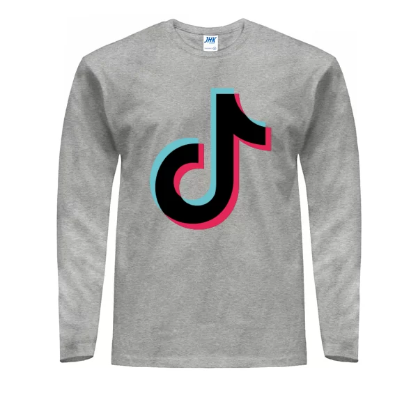 Мужской лонгслив Логотип Tik Tok