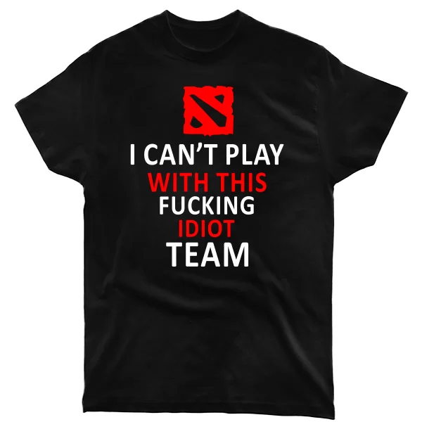 Чоловіча футболка I cant play with this fucking idiot team