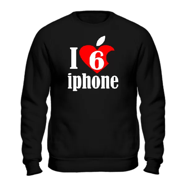 Свитшот Люблю 6 Айфон
